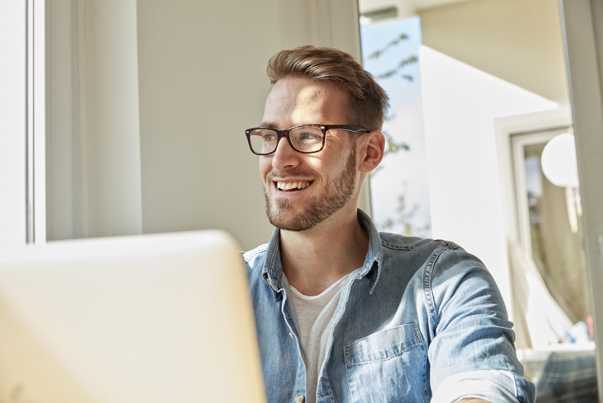 Person on a laptop